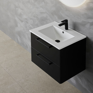 Pesuallaskaappi Lust Musta 600 & Pesuallas