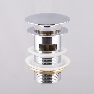 Pohjaventtiili Bathlife Ylivuotosuojalla Kromi