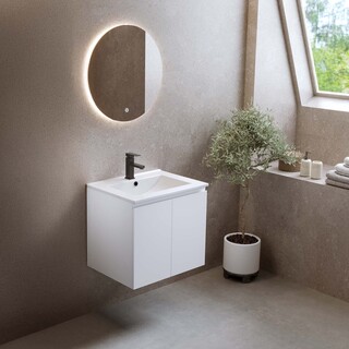 Allaskaappi Smila 600 Valkoinen + Pesuallas