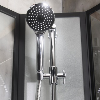 Suihkukaappi Bathlife Betrakta, 900X900, Kaareva,Musta Kehys