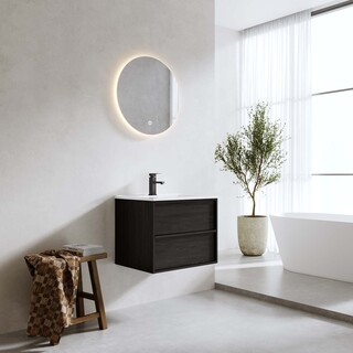 Allaskaappi Charm 600 Musta Tammi + Pesuallas