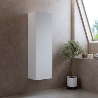 Bathlife Korkeakaappi Valkoinen Matta