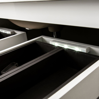 Allaskaappi Pesualtaalla Bathlife Eufori 600, Valkoinen, 600X500x460mm