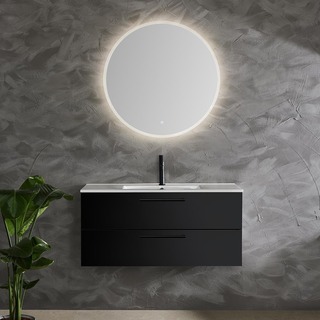 Pesuallaskaappi Lust Musta 1000 & Pesuallas