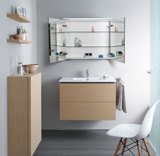 Peilikaappi Led-Valaisimella Bathlife Glänsa, 800, Valkoinen