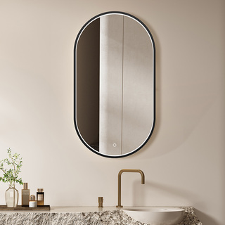 Peili Lysa Soikea 500X900 Musta