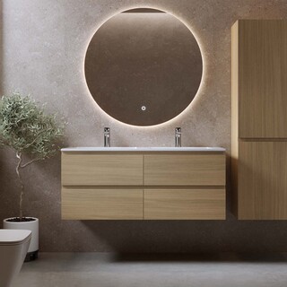 Allaskaappi Eufori 1200 Vaalea Tammi Ja Pesuallas