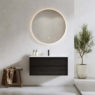 Allaskaappi Charm 1000 Musta Tammi + Pesuallas