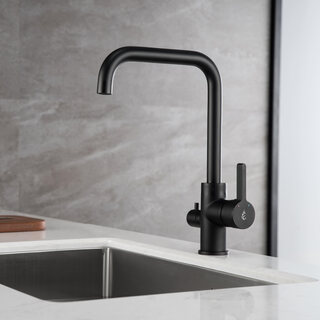 Keittiöhana Bathlife Atlant, Apk-Venttiilillä, Mattamusta