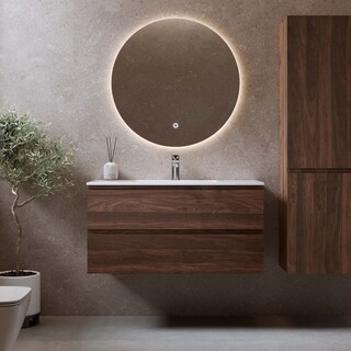 Allaskaappi Eufori 1000 Pähkinä Ja Pesuallas