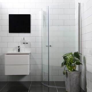 Suihkunurkka Bl Mångsidig 45° R, 100X100 Ovet, Osaksi Himmeä