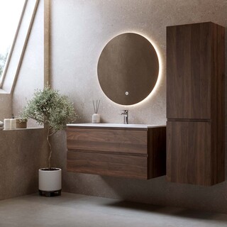 Allaskaappi Eufori 1000 Pähkinä Ja Pesuallas