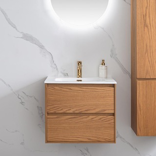 Allaskaappi Altaalla Bathlife Lättsam, 600Mm, Tammi