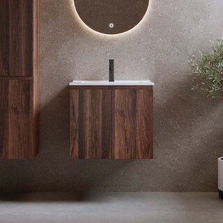 Allaskaappi Smila 600 Pähkinä + Pesuallas