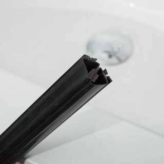 Suihkuovi Bathlife Profil 1000X2000mm, Kirkas Lasi, Musta