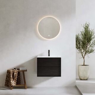 Allaskaappi Charm 600 Musta Tammi + Pesuallas