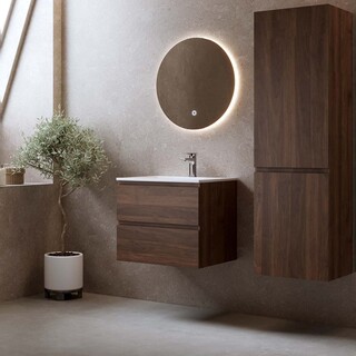 Allaskaappi Eufori 600 Pähkinä Ja Pesuallas