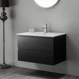 Allaskaappi Pesualtaalla Bathlife Eufori 800 Musta